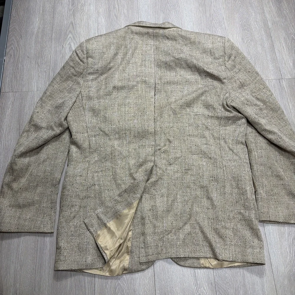 Vintage 1980s BURBERRY‎ Pure 100% Silk Tapestry Woven Sport Coat Blazer Mens 42